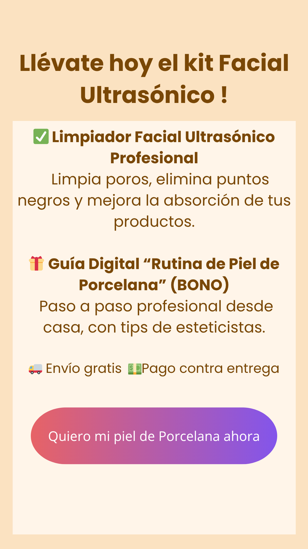 KIT FACIAL ULTRASÓNICO