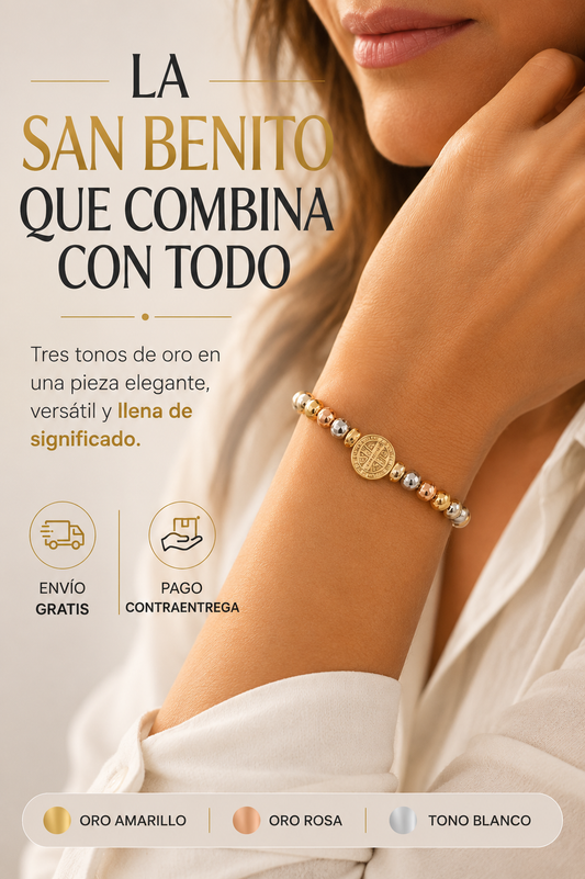 Pulsera San Benito 3 OROS