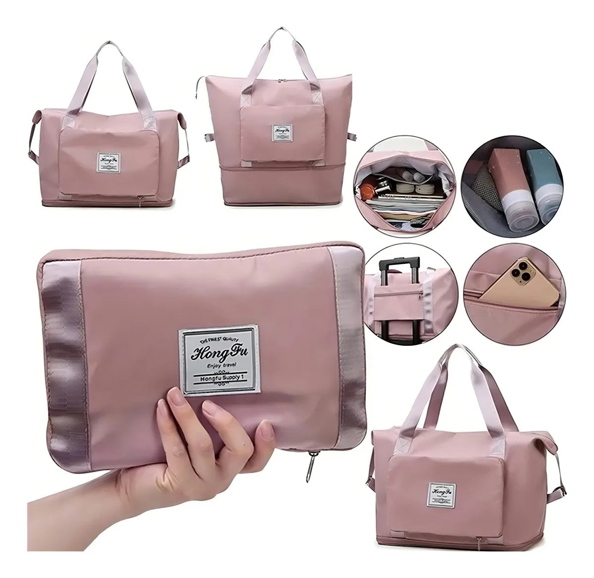 ✨ OFERTA BLACK FRIDAY--Combo Viajero Soluccion : Bolso Expandible + 6 Organizadores