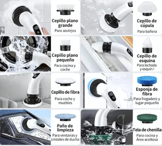CEPILLO DE LIMPIEZA RECARGABLE