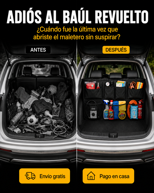 ORGANIZADOR MALETERO PARA CARRO