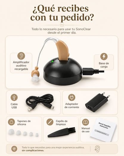 AUDIFONO AMPLIFICADOR RECARGABLE