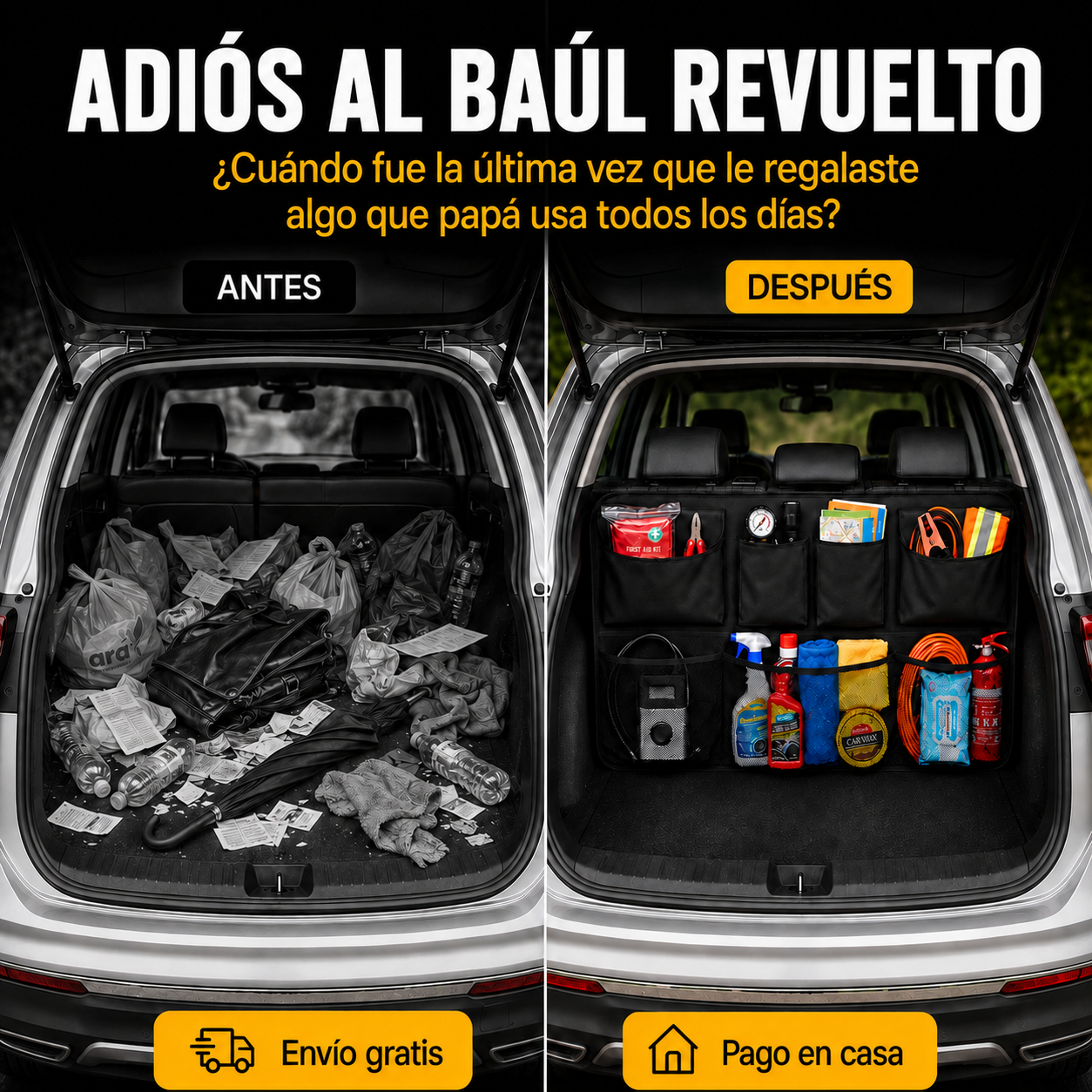 ORGANIZADOR MALETERO PARA CARRO