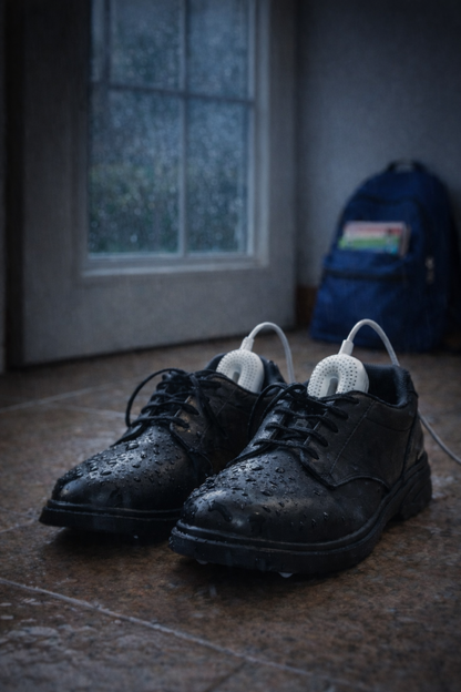 Secador Escolar Pro™-Que no vuelva al colegio con los zapatos húmedos.
