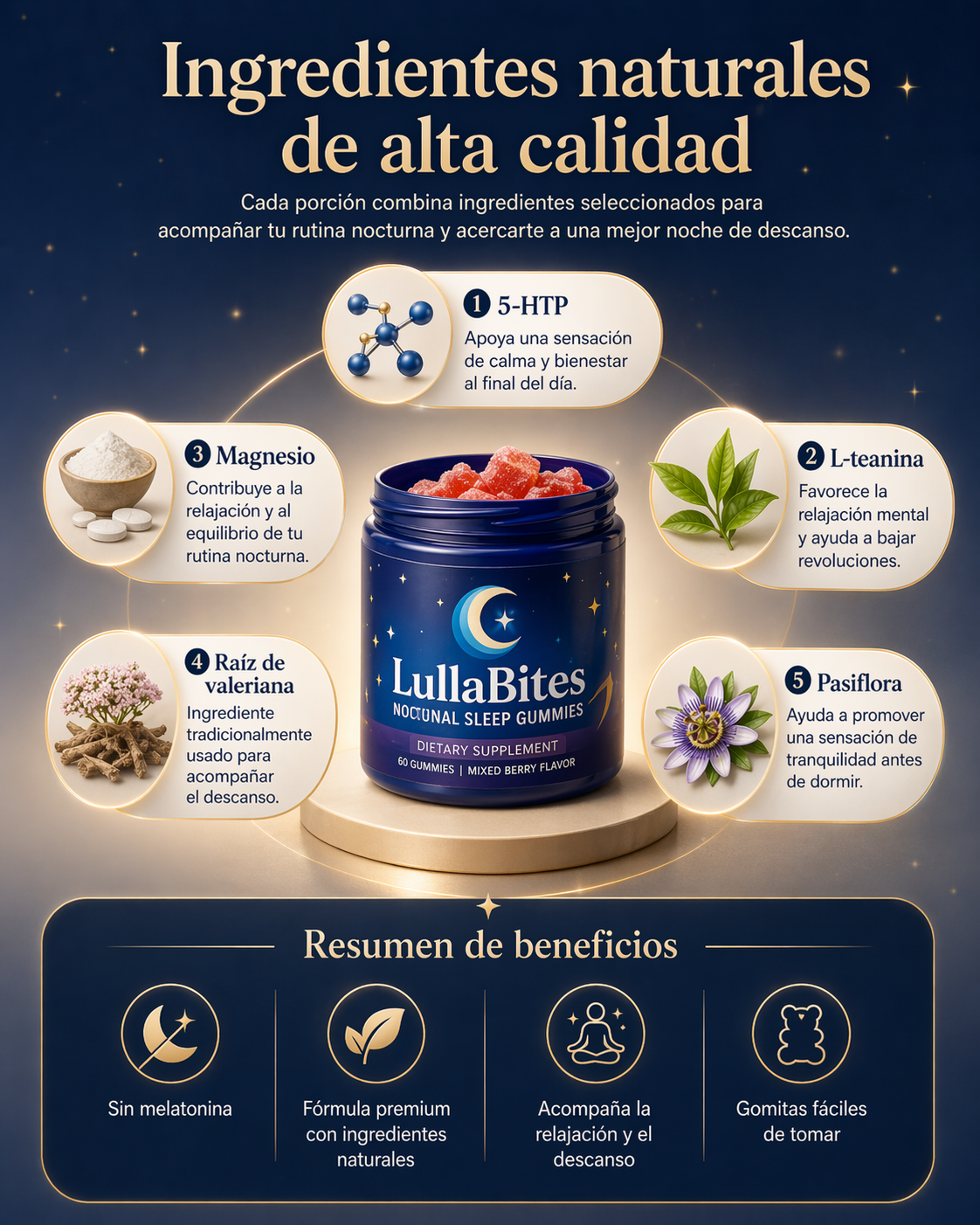 LullaBites® Gomitas-Tu cuerpo ya paró. ¿Y tu cabeza?
