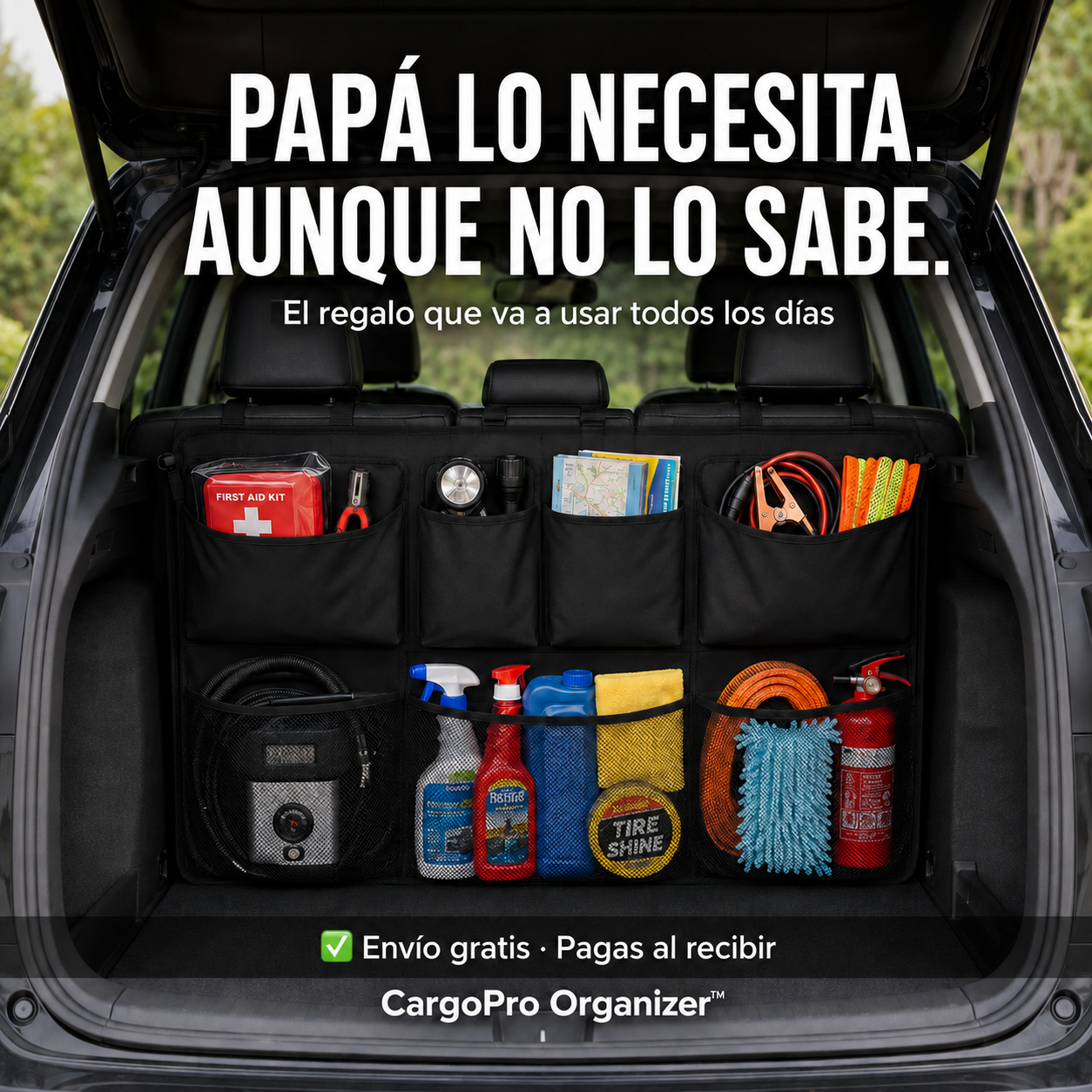 ORGANIZADOR MALETERO PARA CARRO