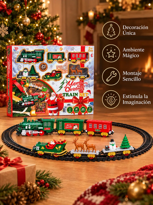 PINORIEL™ | Tren Navideño para Árbol de Navidad